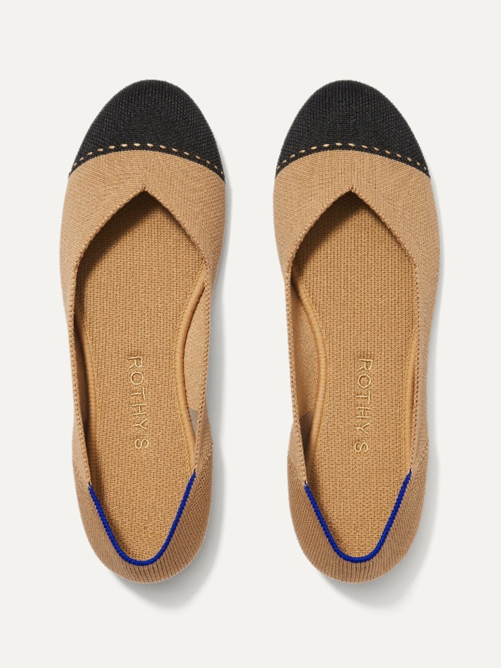 Rothy's The Flat - Camel Captoe Size 10.5